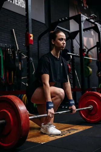 Vista 7 de Breaking Limits Ganchos de elevación para levantamiento de pesas (par) - Ganchos de muñeca para levantamiento de pesas, gimnasio, peso muerto