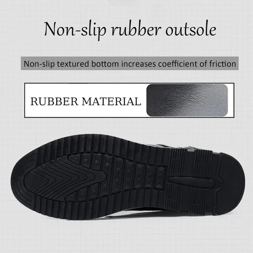 Vista 4 de Zapatos Oxford planos de cuero para hombre, zapatos casuales con cordones, zapatos de moda para caminar, negocios, oficina, fiesta, mocasines cómodos