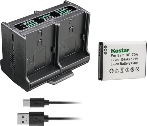 Vista 9 de Kastar Cargador de batería cuádruple BP-70A compatible con batería Samsung BP-70A BP70A, Samsung ST94, ST95, ST96, ST6500, TL105, TL110, TL125