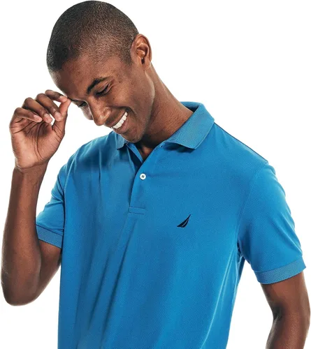 Vista 164 de Nautica playera polo clásica de mangas cortas, color sólido, para hombre