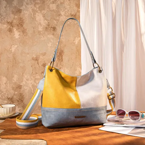 Vista 2 de Montana West Bolso Hobo para mujer con asa superior y bolsillos con cremallera