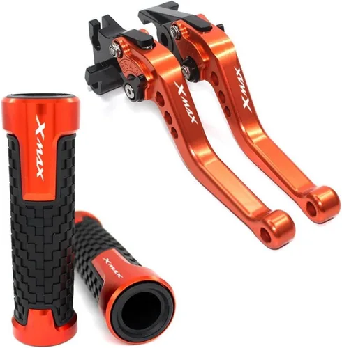 Vista 6 de Para Yamaha Xmax 250 300 400 Xmax X-MAX 250 300 400 motocicleta CNC ajustable embrague palanca de freno de control manijas freno de mano