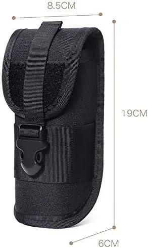 Vista 2 de MOLLE - Funda táctica duradera para lentes de sol, estilo militar, con hebilla