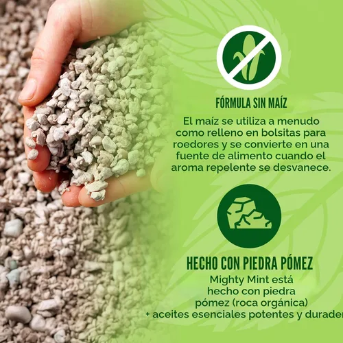 Vista 5 de Mighty Mint Bolsas repelentes de roedores con puntos de pegamento, 10