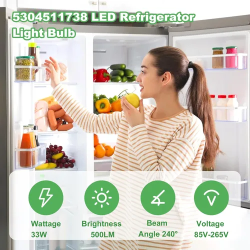 Vista 6 de 5304511738 Bombilla LED Refrigerador para Frigidaire Electrolux Refrigerador PS12364857 AP6278388 Potencia: 3.5w