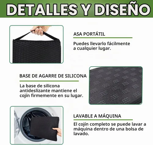 Vista 3 de Esme L&H Stadium Seat Cushions, 3D Mesh Fabric Bleacher Cushion, Portable Stadium Seat Cushion for Bleachers