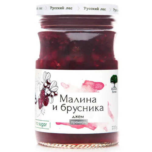 Vista 8 de Russian Forest Mermelada de mora totalmente natural, sin azúcar añadida, OMG o conservantes 220 g/ 7.76 oz
