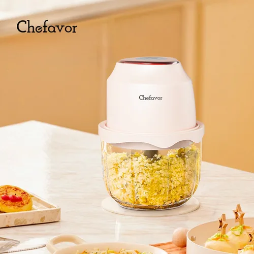 Vista 3 de Mini licuadora eléctrica de alimentos para cocina, fácil de limpiar, diseño portátil