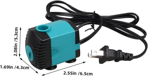 Vista 2 de Mini bomba de agua sumergible para acuario, bomba de fuente ultra silenciosa para circulación de peceras, hidroponía