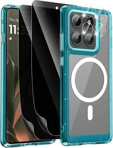 Vista 18 de Funda magnética para Motorola Edge 2026, con 2 protectores de pantalla de privacidad + 1 protector de lente de cámara, [no amarillento]