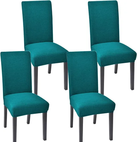 Vista 41 de Juego de 4 fundas para sillas de comedor y cocina, fundas para sillas de comedor, color negro