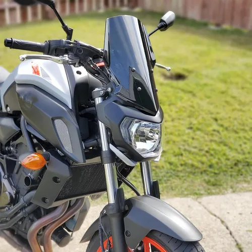 Vista 10 de MT07 FZ07 - Parabrisas de carenado de motocicleta apto para YA&MA&HA MT-07 FZ-07 MT 07 FZ 07 07 Accesorios 2018 2019 2020 Parabrisas deflector