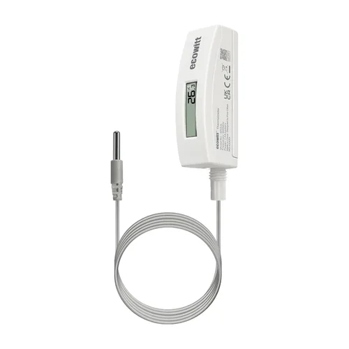 Vista 9 de Termómetro ECOWITT WN34BD, con pantalla LCD y sonda de sensor de alambre de silicona de 3.28 pies/1m, adecuado para temperatura de piscina