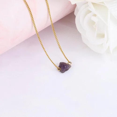 Vista 14 de Collar de cristal crudo para mujer