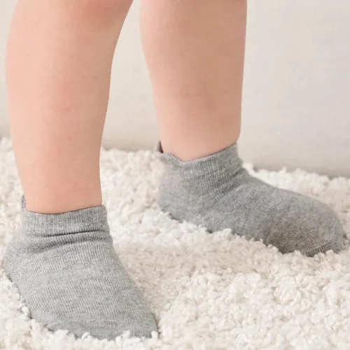 Vista 5 de Zaples - Calcetines altos hasta el tobillo para bebé con base antideslizante, unisex