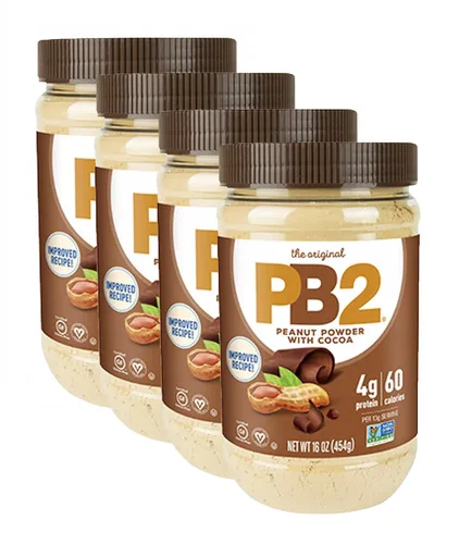 Vista 9 de PB2 Paquete de mantequilla de maní en polvo - Original PB2 and Cocoa PB2 Peanut Butter Powder (dos frascos de 16 onzas)