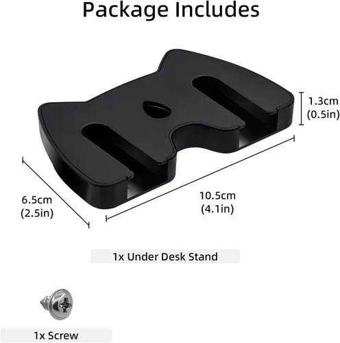 Vista 9 de Mcbazel Under Desk Mount for Xbox Series XS, Xbox One XS, Xbox One, Xbox 360, Switch Pro Controller, Table Stand Holder Compatible with Xbox and