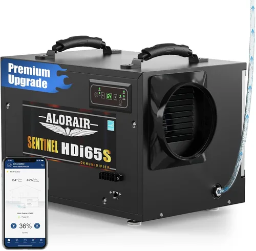 Vista 10 de ALORAIR 180 PPD Dehumidifier with Pump for Crawl Space and Basement Descongelación automática, inicio de memoria, hasta 2,300 pies cuadrados. Ft.