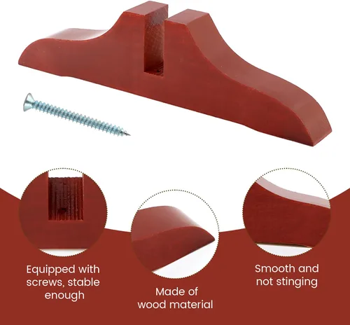 Vista 3 de 4 piezas de soporte plegable de madera para divisor de habitación con tornillos, soporte de pantalla para división de pies, soporte de pantalla