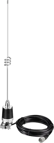 Vista 11 de Bingfu Antena de radio móvil VHF UHF 144/430MHz Banda dual 136-174MHz 400-470MHz Radio jamón para vehículo Antena de montaje NMO para coche, camión
