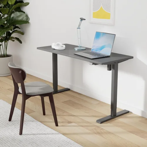 Vista 2 de SANODESK Escritorio Eléctrico de Pie de 40 x 24 pulgadas, Superficie de Una Pieza, Escritorio de Altura Ajustable con Controlador de 6 Botones Marco