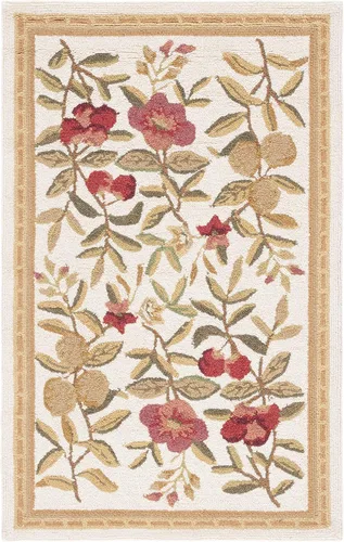 Vista 27 de SAFAVIEH Chelsea Collection - Alfombra decorativa de 1 pies 8 pulgadas x 2 pies 6 pulgadas, color negro, lana de campo francesa enganchada a mano
