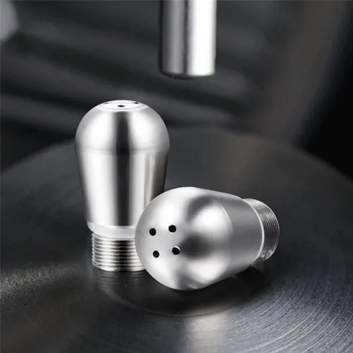 Vista 4 de Palumma Boquilla de vapor para máquina de café, boquilla de vapor de acero inoxidable 304 de 3/4 agujeros, boquilla de espuma de leche para máquina