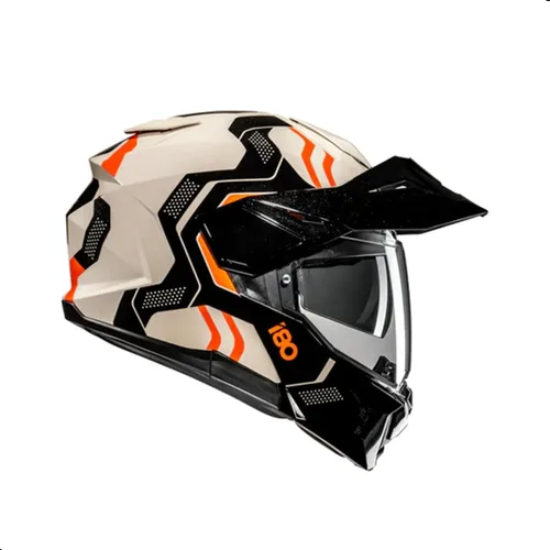 Vista 5 de HJC i80 Velly - Casco modular para motocicleta con protector facial HJ-44 Pin-lock, aprobado por DOT (MC7, X-Small)