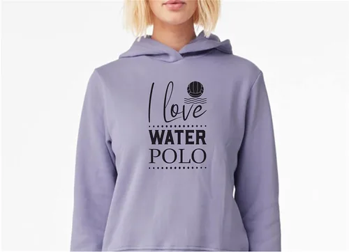Vista 2 de SEC Apparel Parches de waterpolo termoadhesivos adhesivos de transferencia de letras para camisetas Ropa de tela I Love Water Polo