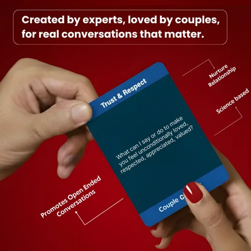 Vista 4 de Life Sutra Couple Connect juego para parejas, regalo para el Día de San Valentín, juego para recién casados, 150 tarjetas de conversación, diseñado