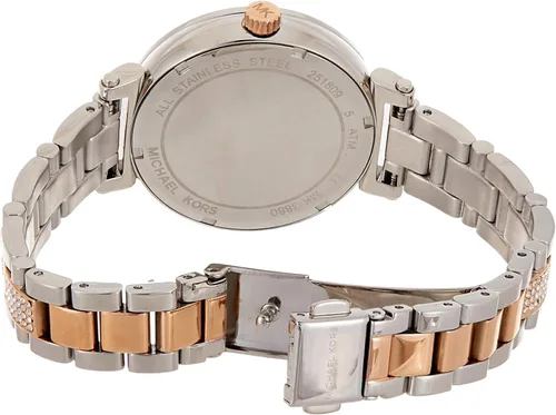 Vista 3 de Michael Kors Correa de acero inoxidable Sofie para mujer con correa de acero inoxidable, plata, 14 reloj casual (Modelo MK3880)