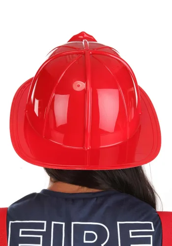 Vista 3 de Casco de Disfraz de Bombero Rojo para Adulto Multicolor