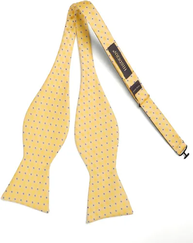 Vista 113 de HISDERN Pajaritas para hombre, diseño de lunares, corbatín y bolsillo cuadrado, clásico, esmoquin de negocios, boda, pajaritas, pañuelo