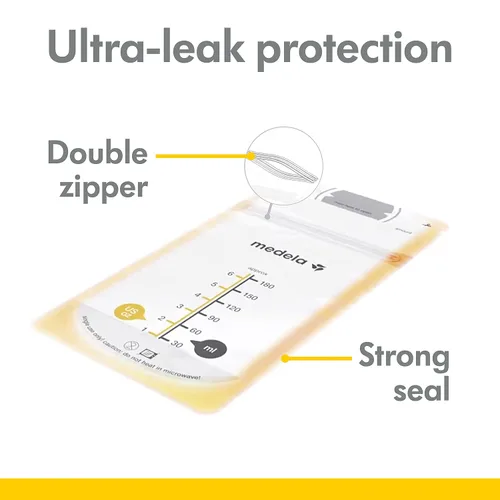 Vista 3 de Medela Paquete de almacenamiento de leche materna: bolsas, botellas y accesorios