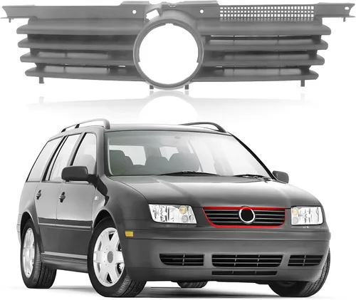 Vista 11 de CarPartsDepot Rejilla delantera compatible con Volkswagen Jetta (1999-2005 Jetta Black)