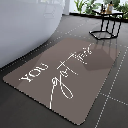 Vista 66 de Tapetes de baño antideslizantes de secado rápido, tapetes de baño de goma súper absorbentes para debajo de la puerta, tapetes de baño para baño, Azul