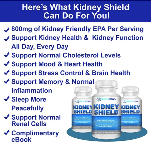 Vista 5 de Kidney Restore & Kidney Shield - Paquete de 2 suplementos de vitamina D para el riñón y limpieza renal