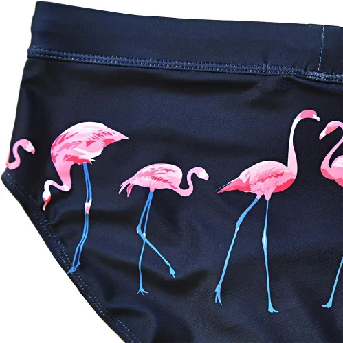 Vista 5 de MIZOK Men's Sexy Swimwear Swim Briefs Bikini Swimsuits Print Surfing Short