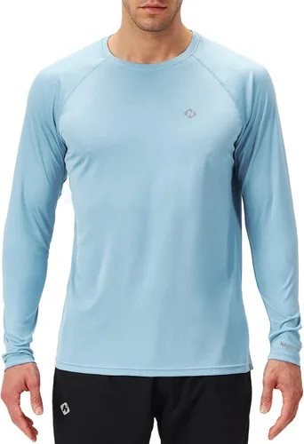Vista 2 de NAVISKIN Camisas de protección solar UPF 50+ para hombre, de manga larga, de secado rápido, ligeras
