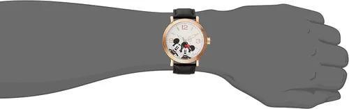 Vista 2 de Disney Mickey Mouse - Reloj analógico de cuarzo para adultos, Negro, Movimiento de cuarzo