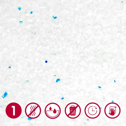 Vista 2 de Omlet Arena aglutinante de sílice para gatos, ultra higiénica, absorbente y sostenible, excelente control de olores y alta absorción, No. 1, sílice