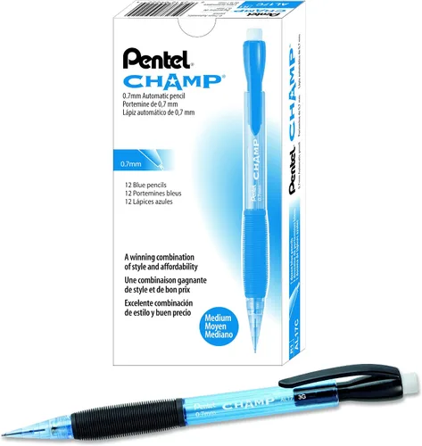 Vista 4 de Pentel Champ Starter Set con lápiz automático con plomo, (0.020 in), surtido, paquete de 2 (A2CBP)