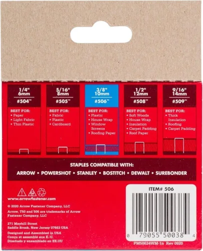 Vista 2 de Arrow Fastener 50624SPTP 3/8" T50 Grapas