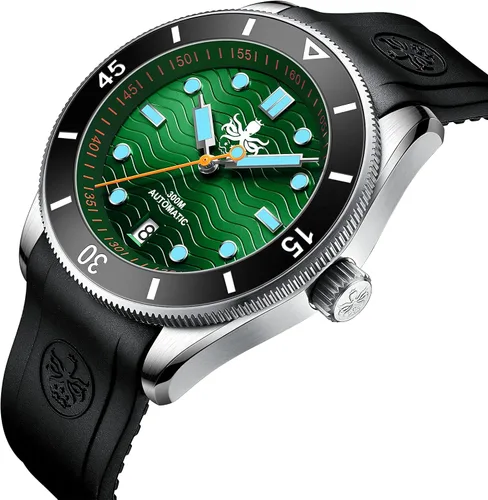 Vista 2 de PHOIBOS Reloj de buceo automático Wave Master PY010R 300M, WAVE MASTER