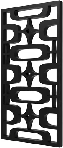 Vista 19 de MidCentury - Paneles de pared modernos de óvalos atómicos con explosiones de estrellas de estilo vintage, dorado, plateado, negro, menta, arte