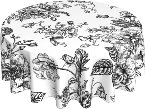Vista 44 de BETGINY - Mantel cuadrado floral azul de 54 x 54 pulgadas, mantel decorativo de estilo chinoiserie con flores, tela rústica lavable para granja