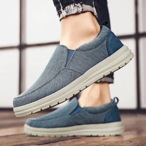Vista 6 de Moodeng Mocasines sin cordones para hombre, zapatos casuales ligeros y cómodos, zapatos náuticos, zapatos de conducción al aire libre
