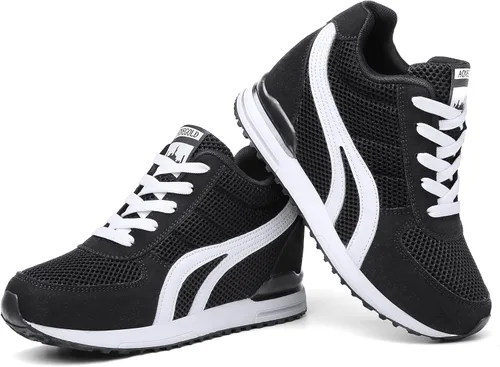 Vista 3 de AONEGOLD Zapatos deportivos de moda para mujer, regalos para el día de la madre, zapatos deportivos de plataforma para mujer, zapatos de plataforma