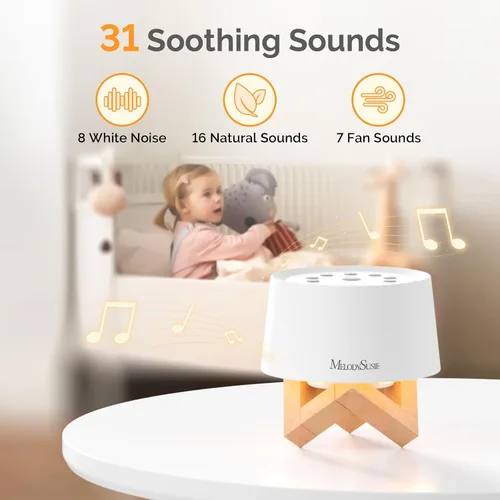 Vista 3 de MelodySusie Máquina de sonido con recortador de uñas eléctrico para bebés