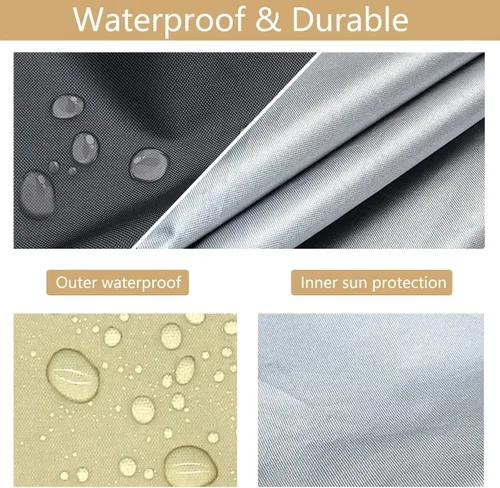 Vista 3 de Funda de repuesto para cojín de columpio, 3 asientos, impermeable, para exteriores, para columpio, silla de columpio, funda de protección